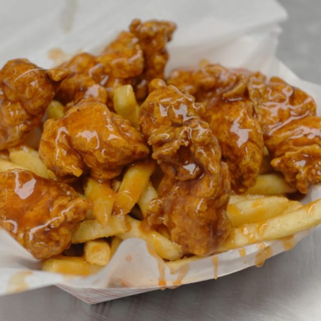 10 Pcs Boneless Wings with Fries.