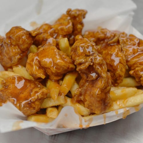 20 Pcs Boneless Wings & Fries.