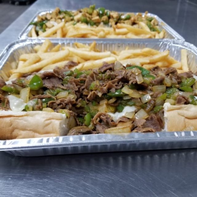 Large 2 Lb Philly Cheese Steak.