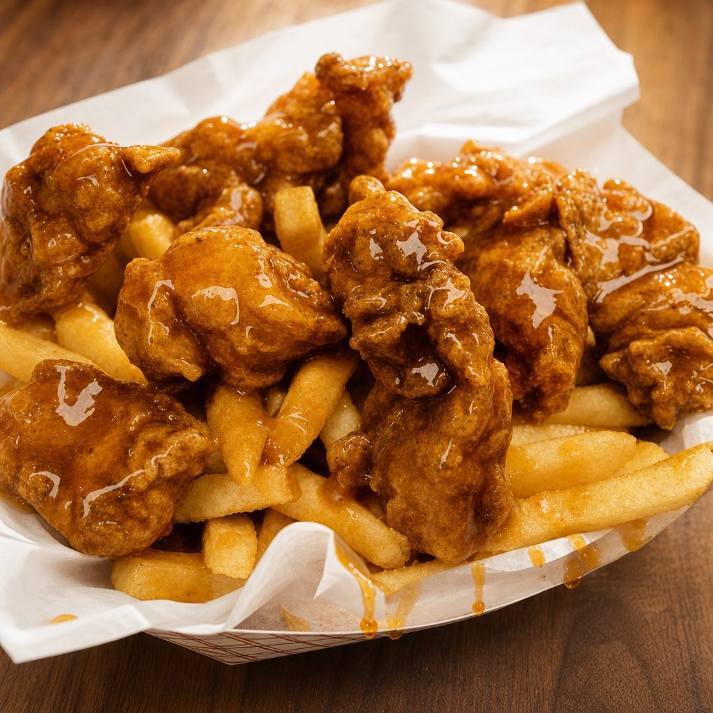 20 Pcs Boneless Wings with Fries.