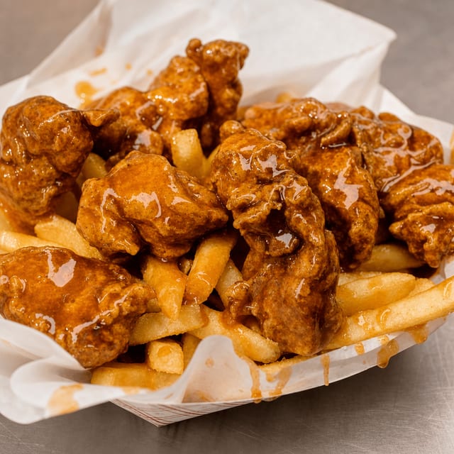 30 Pcs Boneless Wings with Fries.