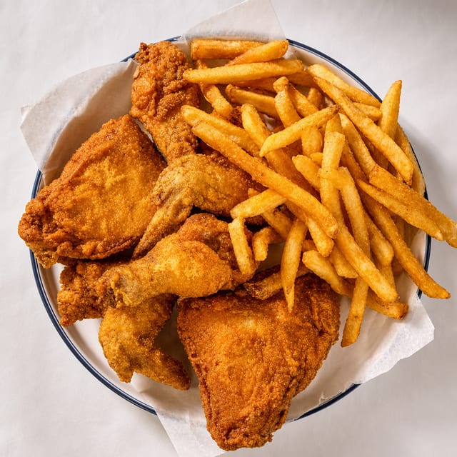 15 Pcs Mixed Legs, Thighs, & Wings (with Fries).
