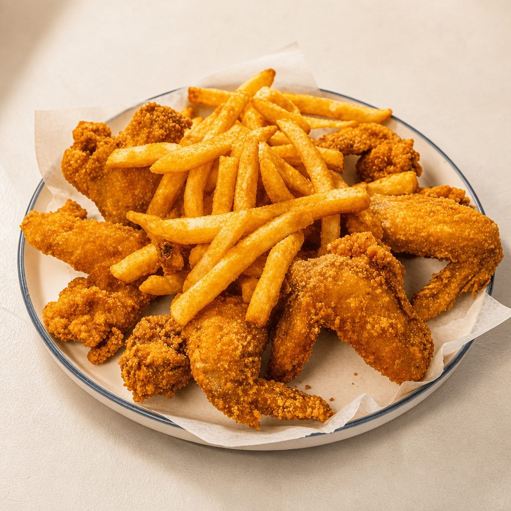 3 Wings & Fries.