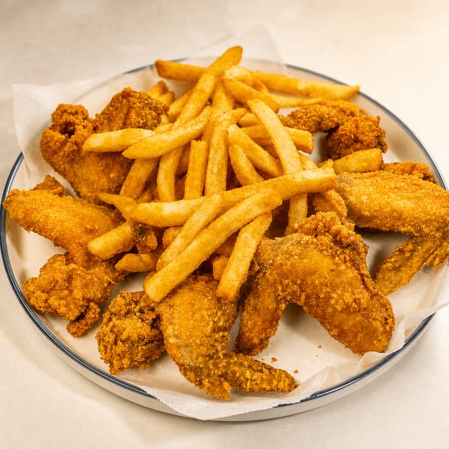 4 Wings & Fries.