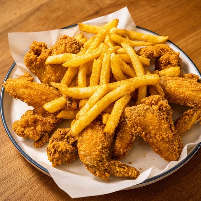 10 Wings & Fries.