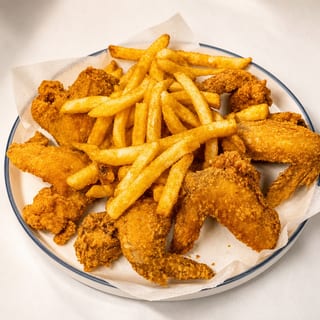Wings (10 Pcs) & Fries