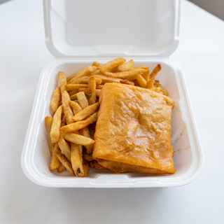 Pizza Puff with Fries